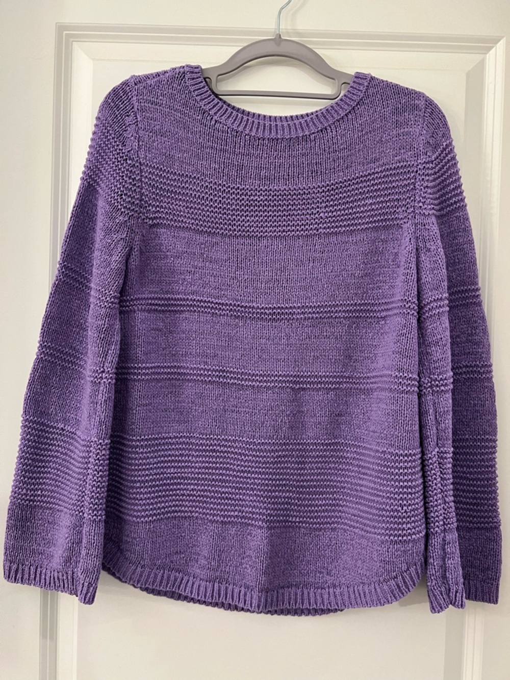 Style & Co Women’s Lavender Crewneck Knit Sweater